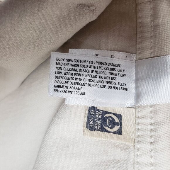 Universal Thread Wide Leg Ankle Jeans Juniors 17 Comfort Stretch Womens Beige - Picture 11 of 11